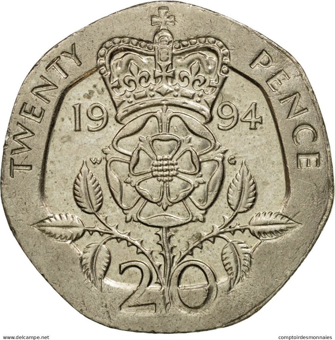 Monnaie, Grande-Bretagne, Elizabeth II, 20 Pence, 1994, TTB, Copper-nickel - 20 Pence