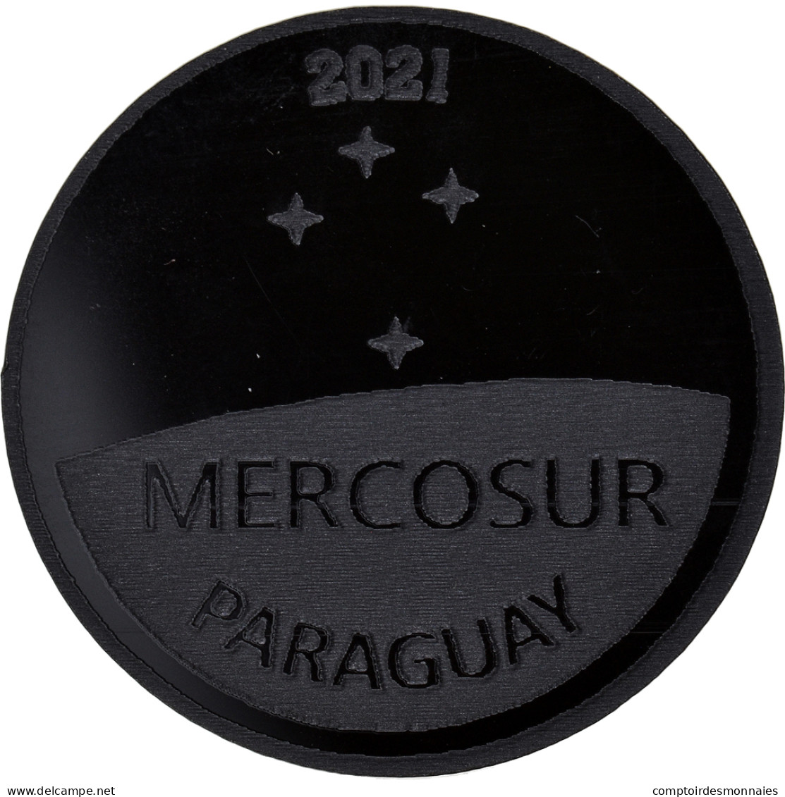 Monnaie, Paraguay, 10 Guaranies, 2021, Fantasy Items. Colorized.Mercosur, SPL - Paraguay