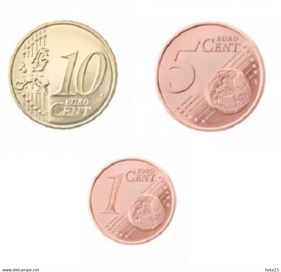 2022 Estonia , Estland  Set Of 3 Coins: 1 Cent , 5 Cents And 10 Cents 2022 UNCIRCULATED  - UNC - Estonie
