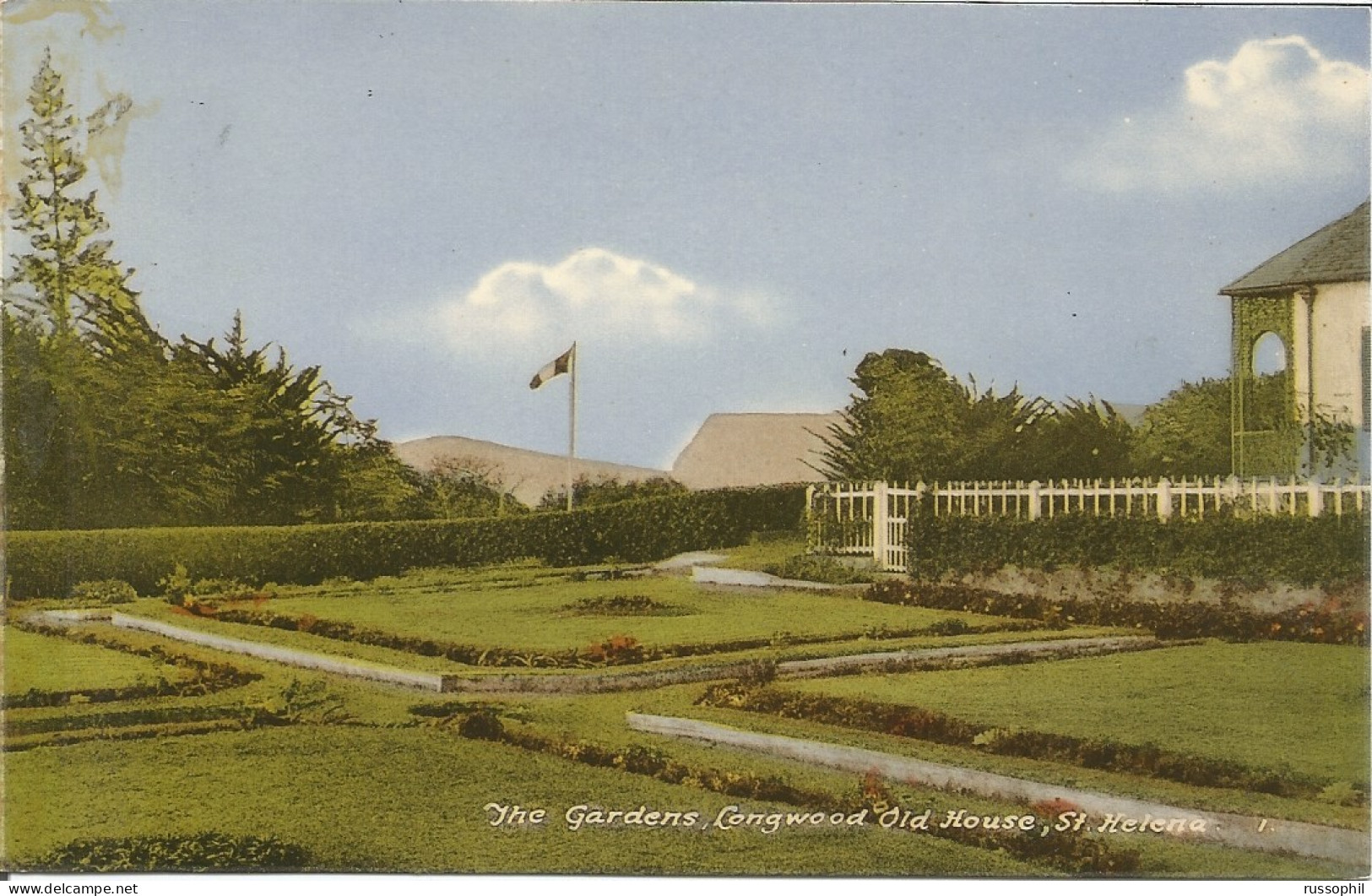 ST HELENA - THE GARDENS, LONGWOOD - PUB. POLYTECHNIC, ST  HELENA REF #1 - FRENCH WAR SHIP " JEANNE D'ARC " - 1967 - Sint-Helena