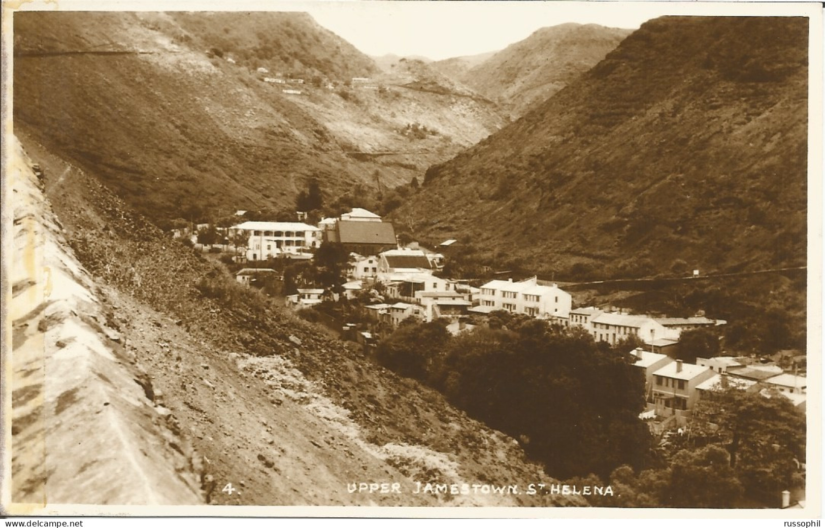 ST HELENA - UPPER JAMESTOWN - PUB. JUDGES LTD, HASTINGSREF #4  - FRENCH WAR SHIP " JEANNE D'ARC " - 1967 - Saint Helena Island