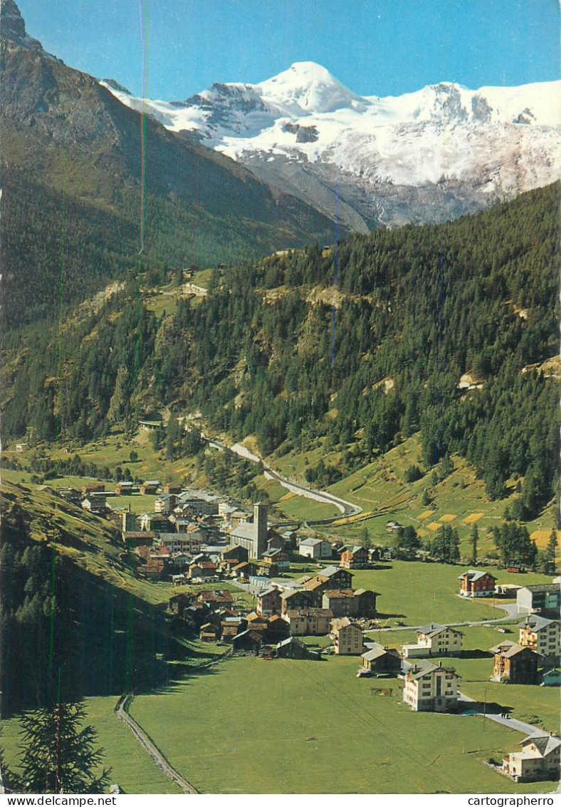 Switzerland Saas-Grund Mit Allainhorn Panoramic View - Saas Im Prättigau
