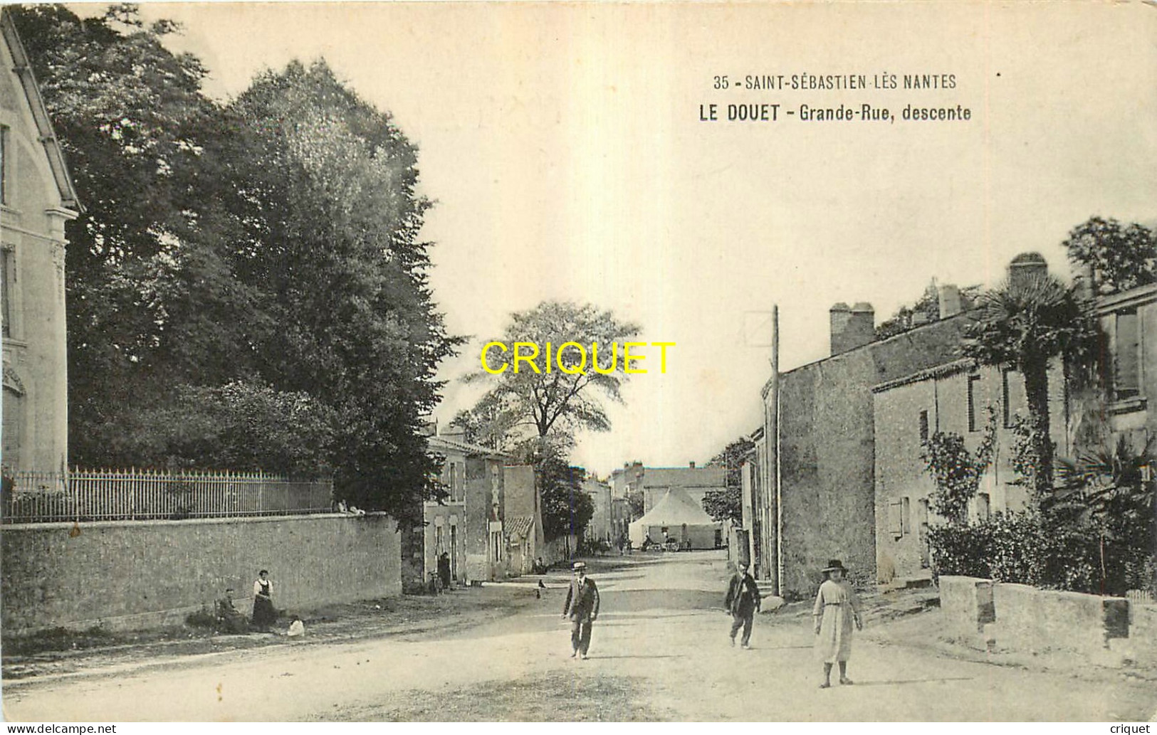 44 St Sébastien Les Nantes, Le Douet, Grande Rue, Descente, Carte Pas Courante - Saint-Sébastien-sur-Loire