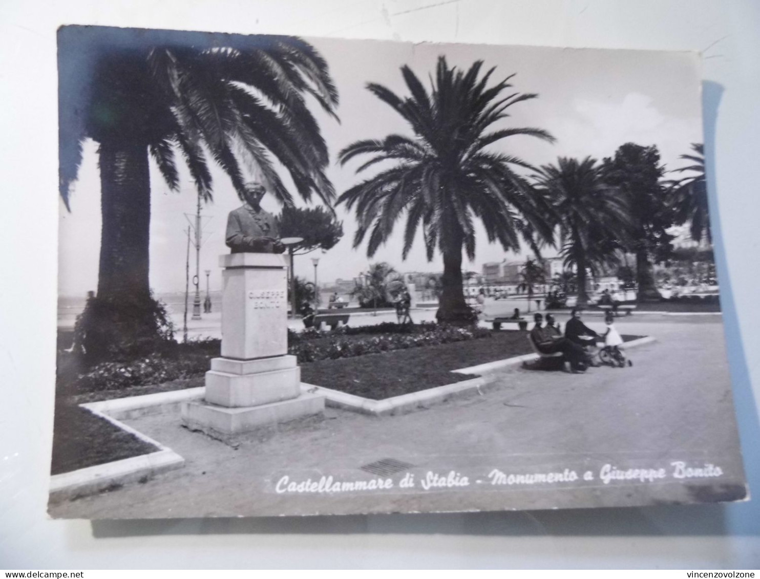 Cartolina Viaggiata "CASTELLAMMARE Monumento A Giuseppe Bonito"  1963 - Castellammare Di Stabia