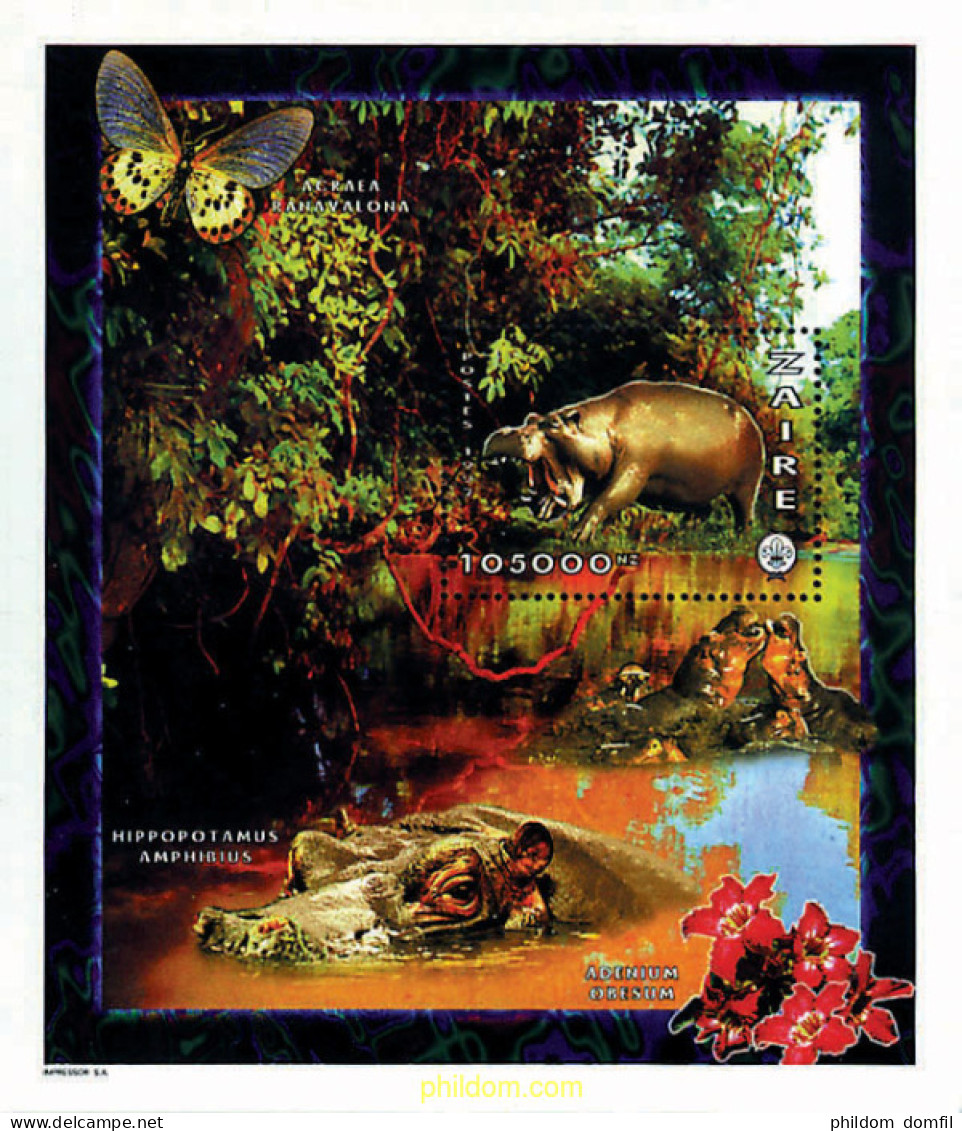 93096 MNH ZAIRE 1997 FAUNA - Araignées