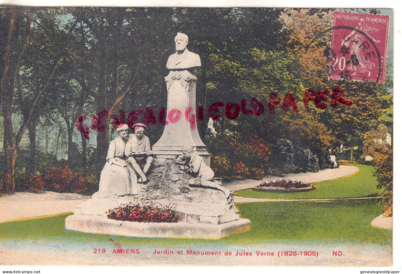 80- AMIENS - JARDIN ET MONUMENT DE JULES VERNE - Amiens