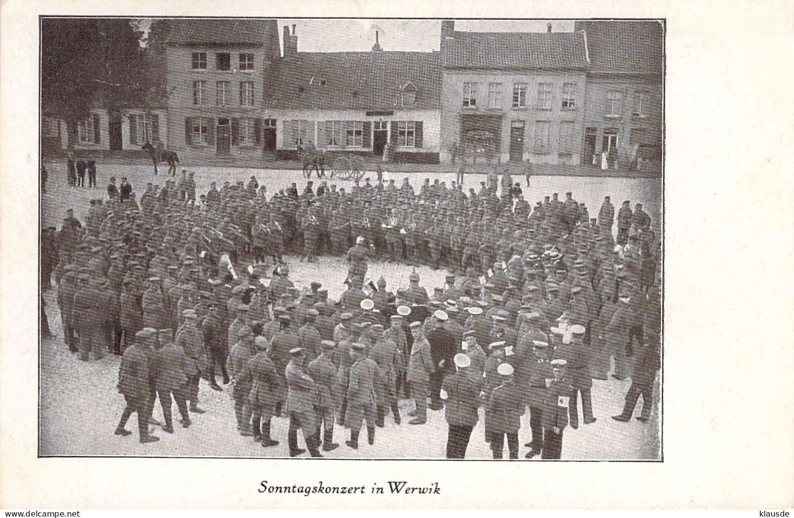 Wervico -Sonntagskonzert Feldpost 1916 - Wervik