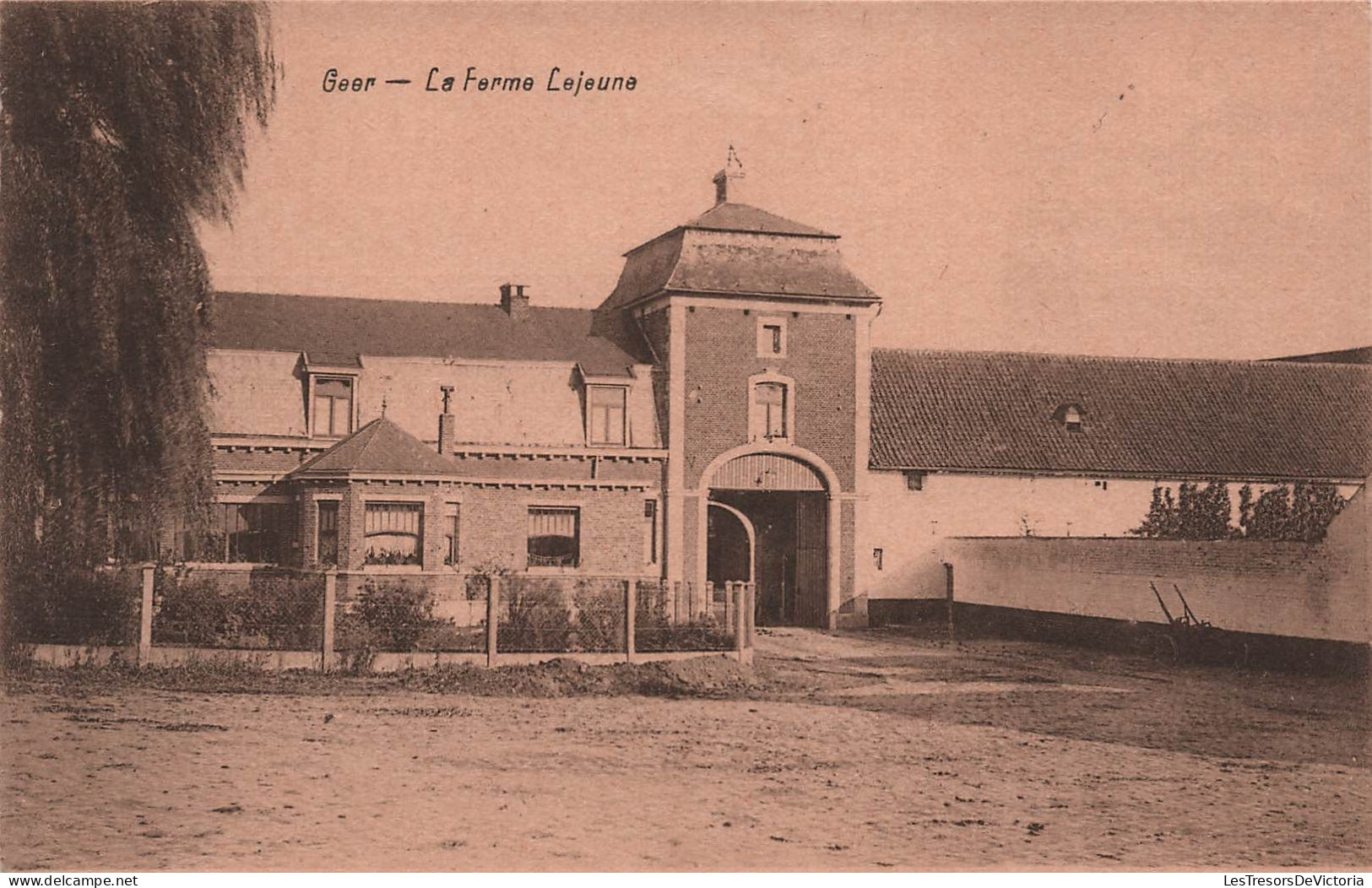 BELGIQUE - Geer - La Ferme Lejeune - Edit Henri Kaquet Montegnée  - Carte Postale Ancienne - - Geer