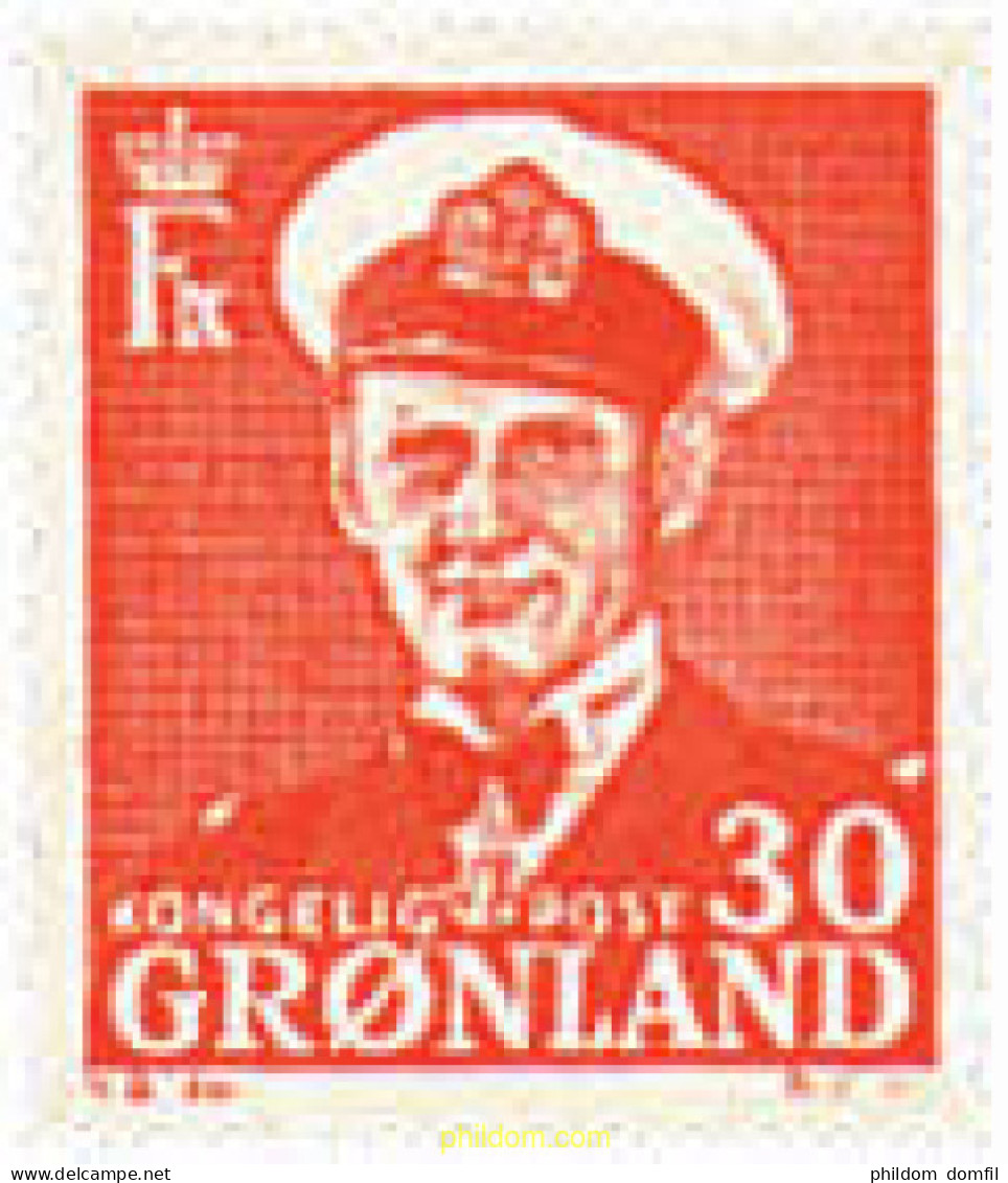 96799 MNH GROENLANDIA 1959 REY FREDERIK IX - Neufs