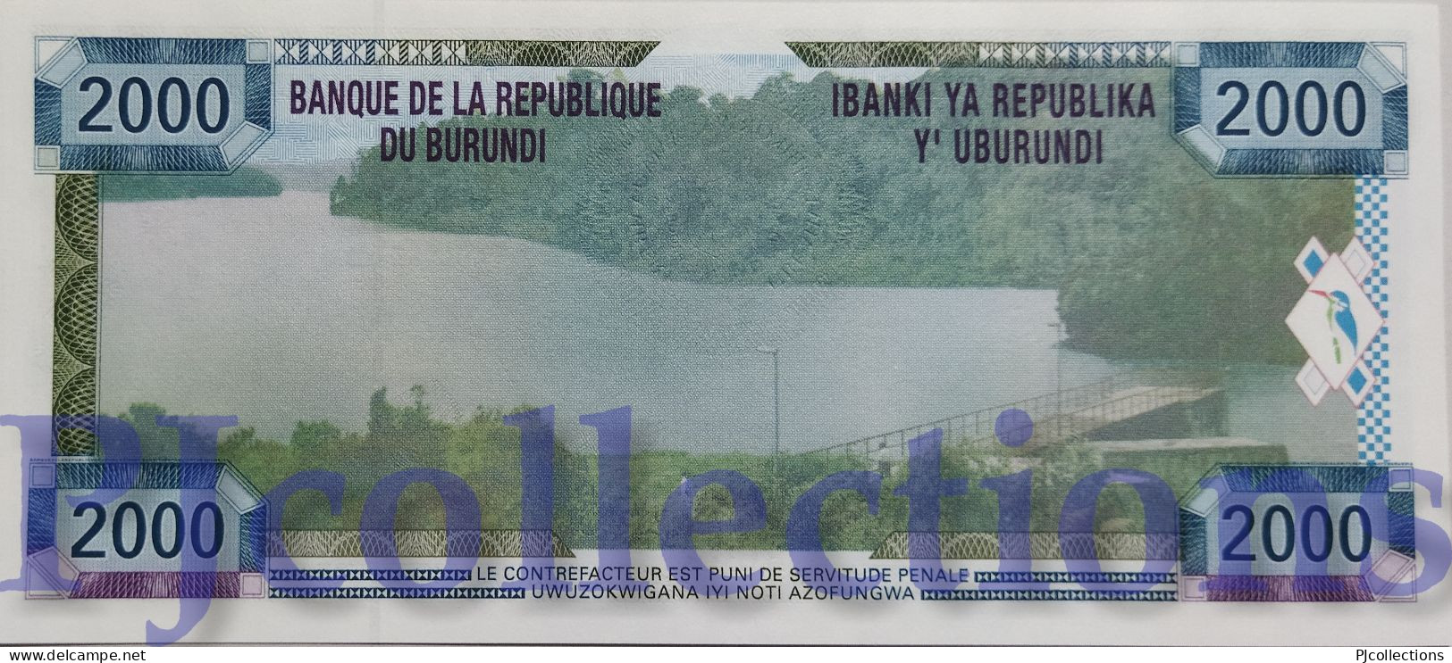 BURUNDI 2000 FRANCS 2001 PICK 41 UNC - Burundi