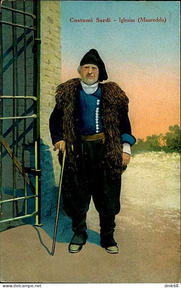 IGLESIAS - COSTUMI SARDI - MAUREDDU - EDIZIONE STA - 1920s (15465) - Iglesias