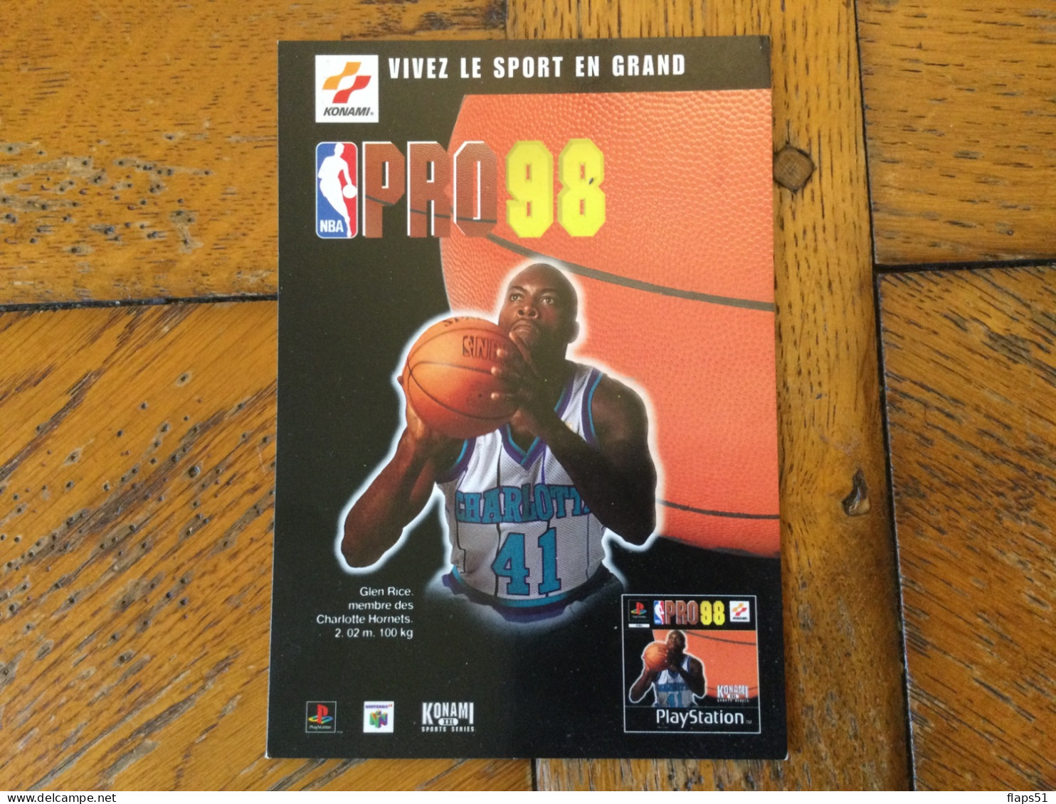Vends Carte Pub NBA PRO 98 - Basket-ball