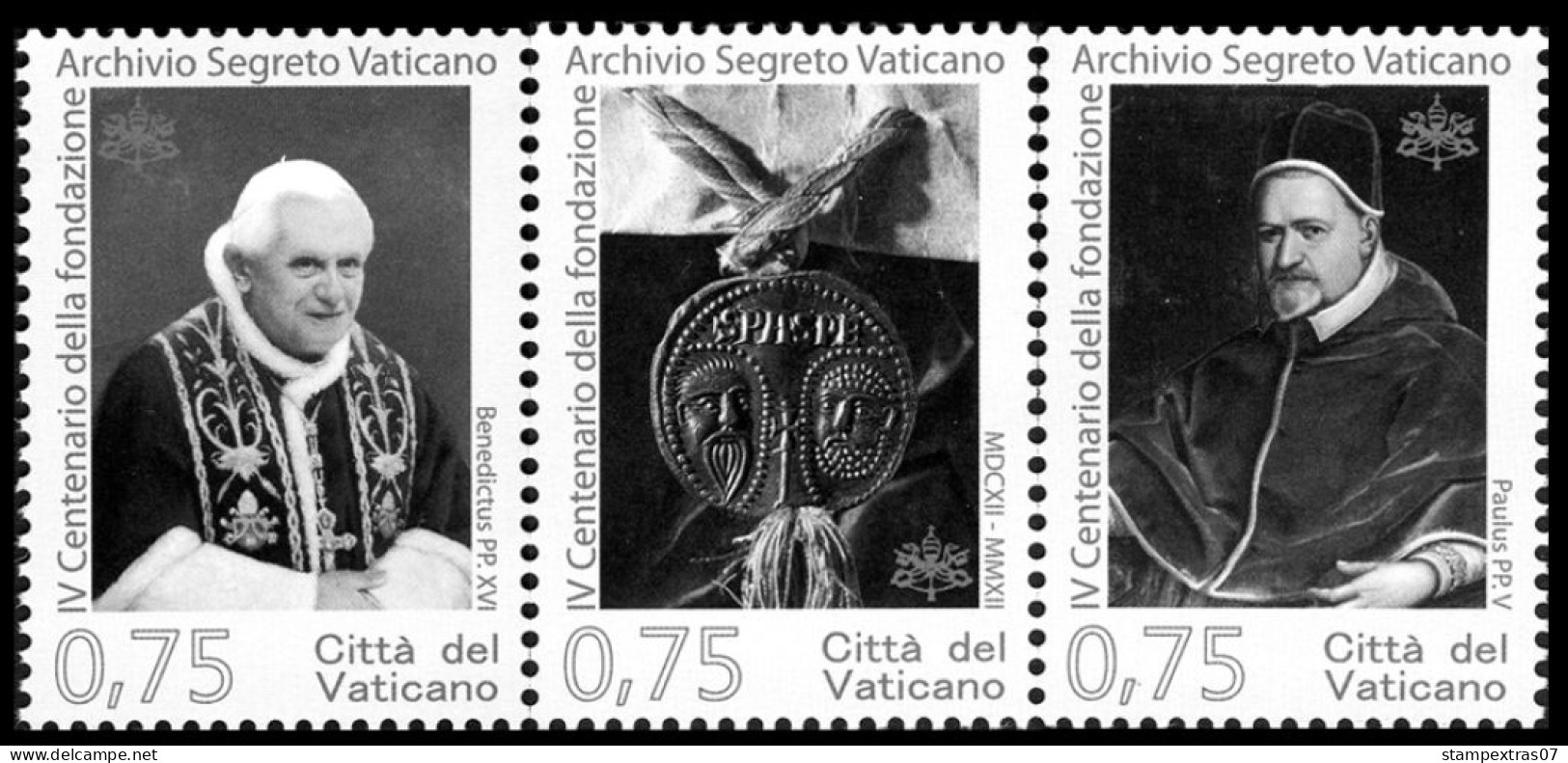 VATICAN 1929-2010 + 2011-2020 STAMP ALBUM PAGES (235 b&w illustrated pages)