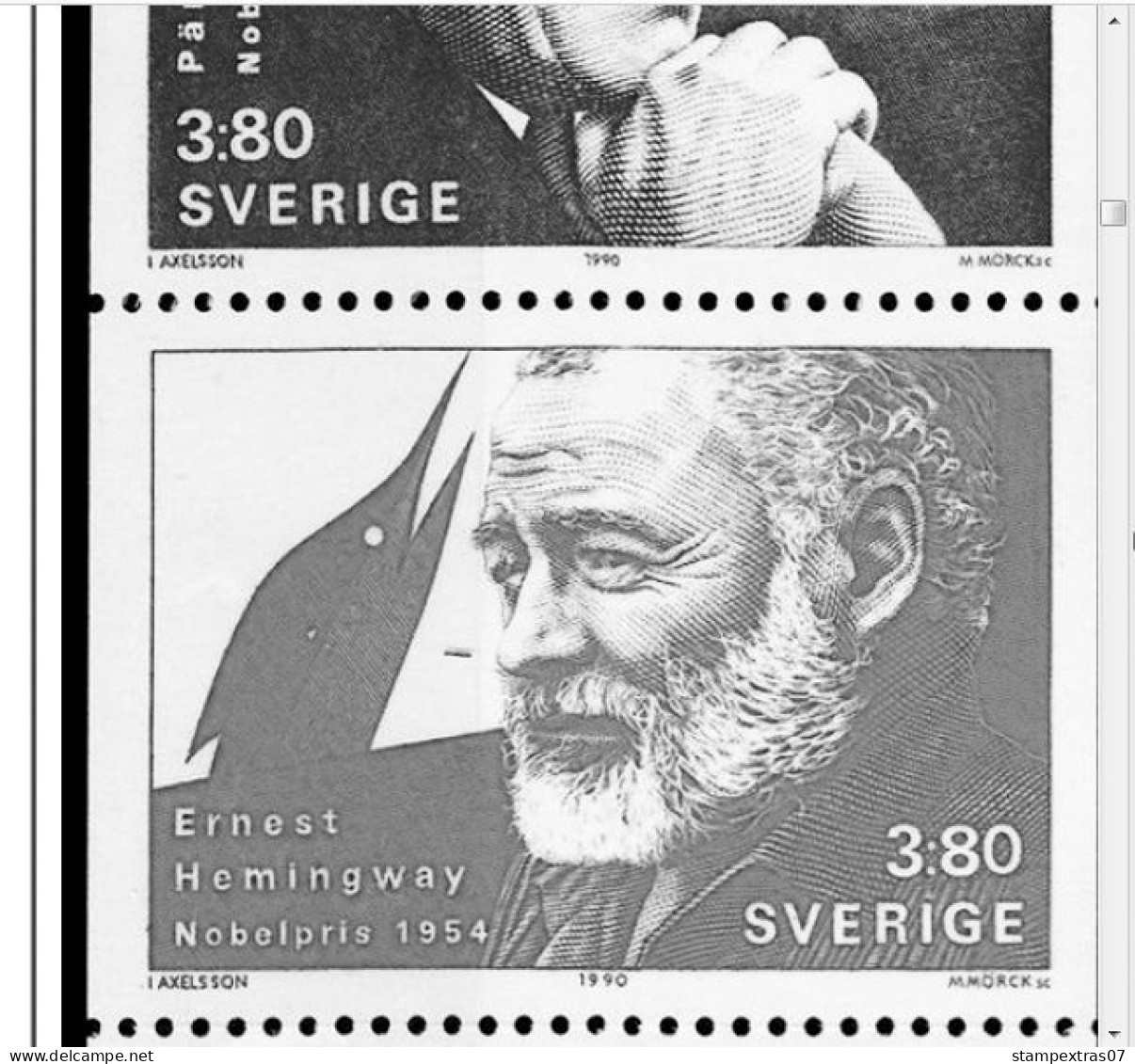 SWEDEN 1855-2010 STAMP ALBUM PAGES (264 b&w illustrated pages)