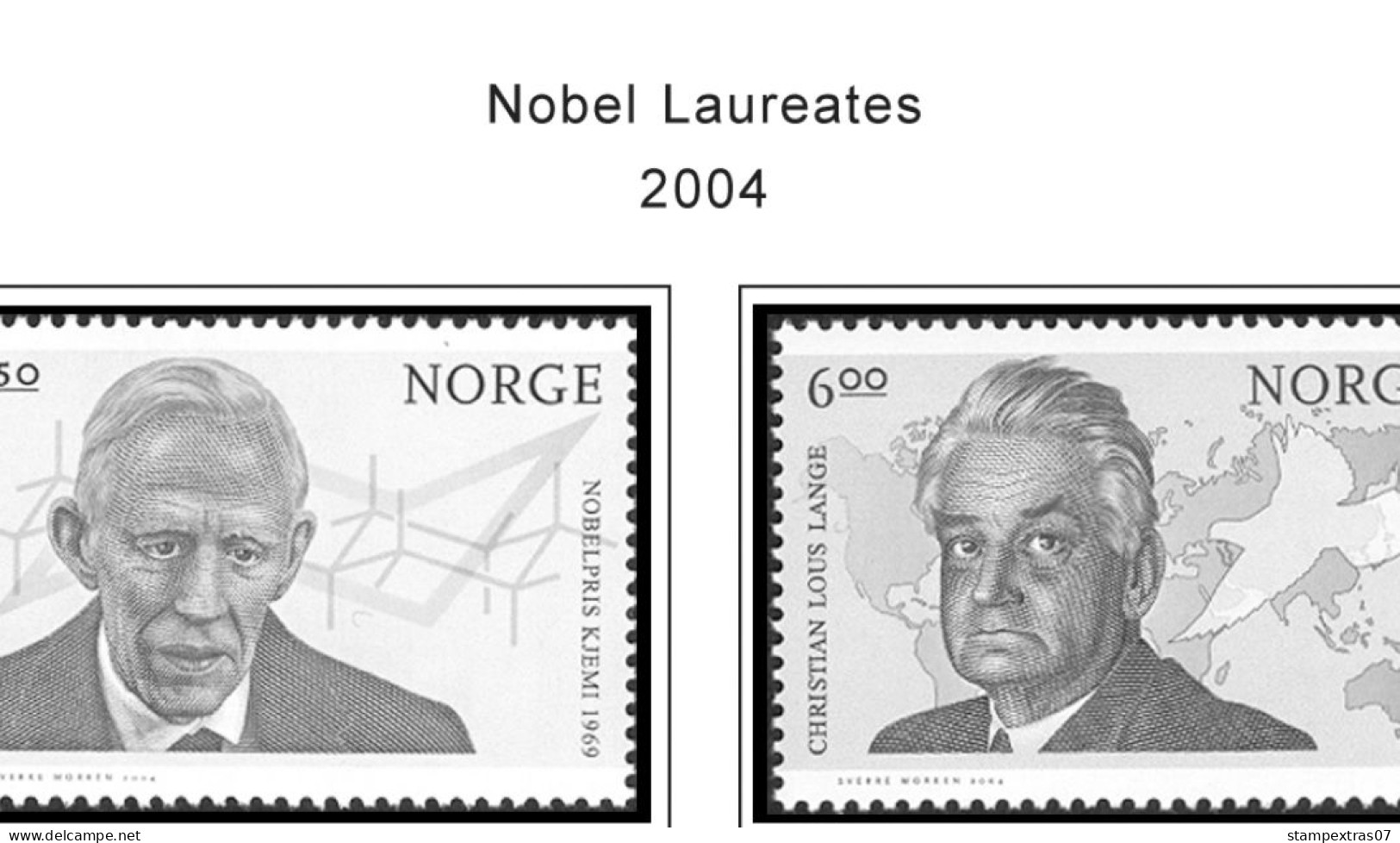 NORWAY 1855-2010 STAMP ALBUM PAGES (183 b&w illustrated pages)