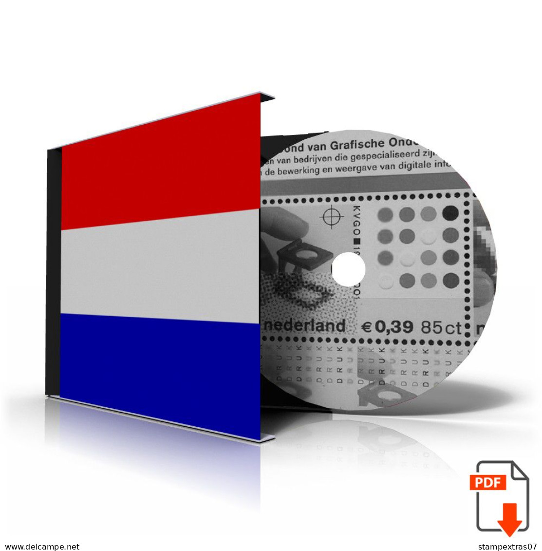 NETHERLANDS 1852-2010 + 2011-2020 STAMP ALBUM PAGES (474 B&w Illustrated Pages) - Englisch