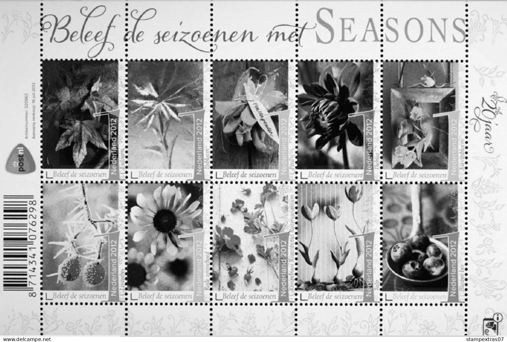 NETHERLANDS 1852-2010 + 2011-2020 STAMP ALBUM PAGES (474 b&w illustrated pages)