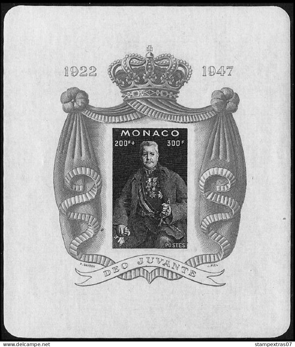 MONACO 1855-2010 + 2011-2020 STAMP ALBUM PAGES (409 b&w illustrated pages)