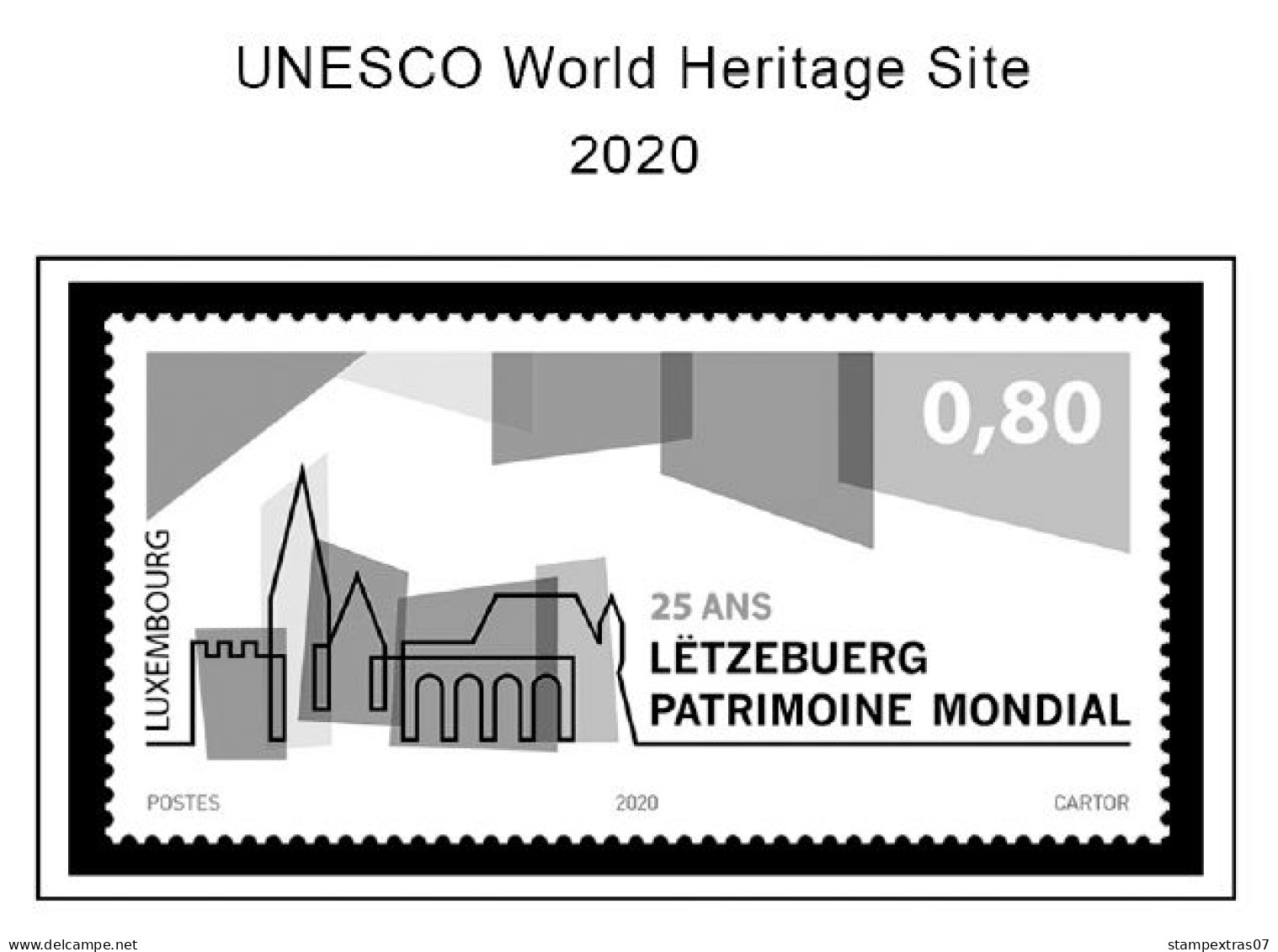 LUXEMBOURG 1852-2010 + 2011-2020 STAMP ALBUM PAGES (244 b&w illustrated pages)