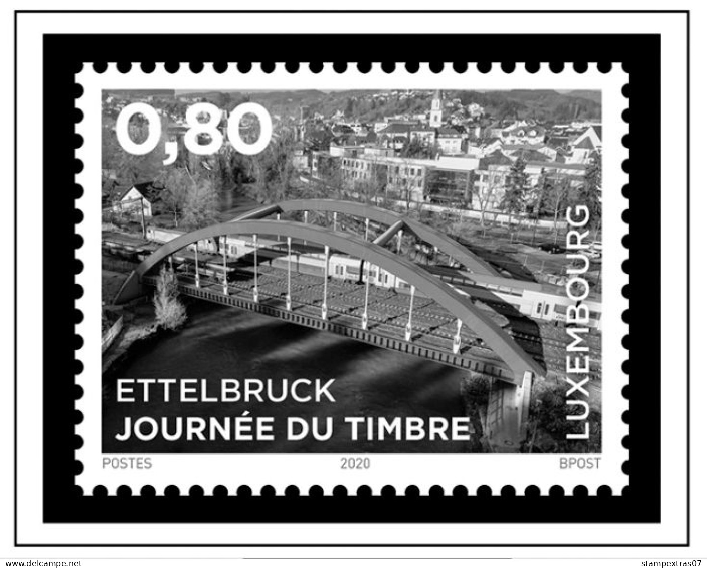 LUXEMBOURG 1852-2010 + 2011-2020 STAMP ALBUM PAGES (244 b&w illustrated pages)