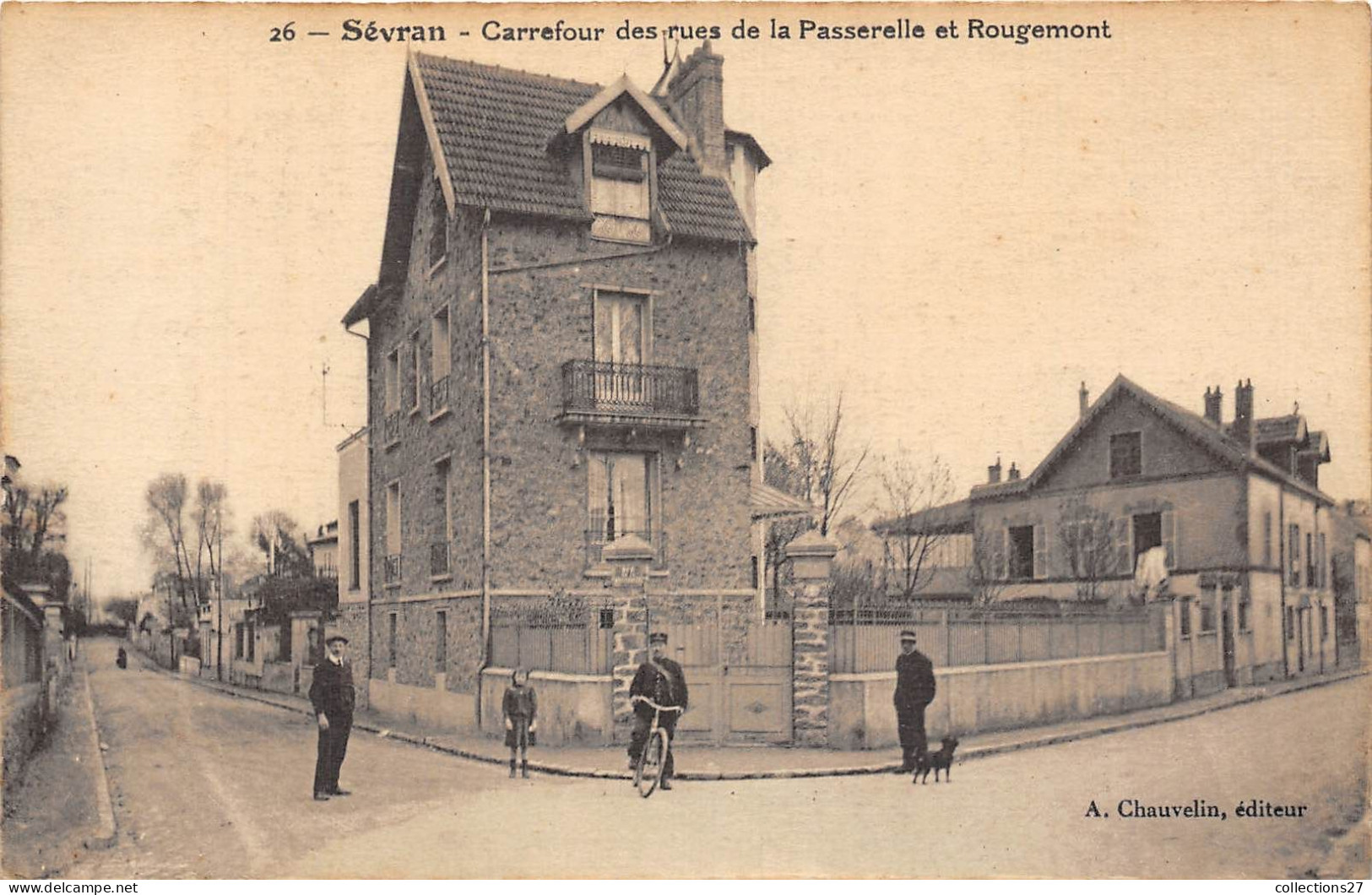 93-SEVRAN- CARREFOUR DES RUES DE LA PASSERELLE ET ROUGEMONT - Sevran