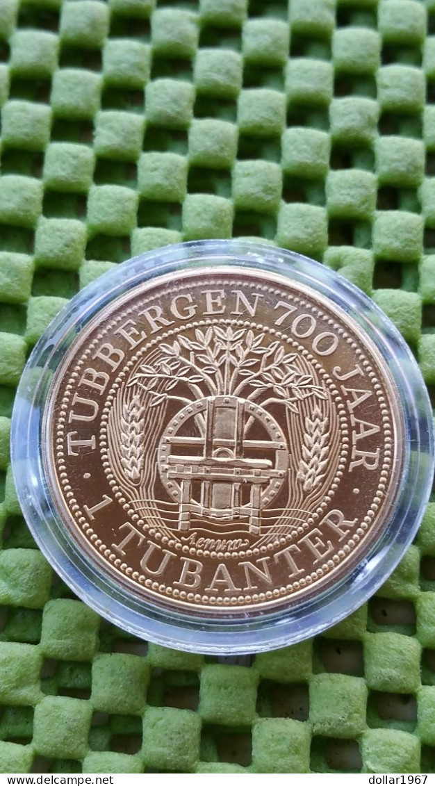 1 TUBANTER , 700yr - City Tubbergen 1280/1980 -  Foto's  For Condition. (Originalscan !!) - Elongated Coins