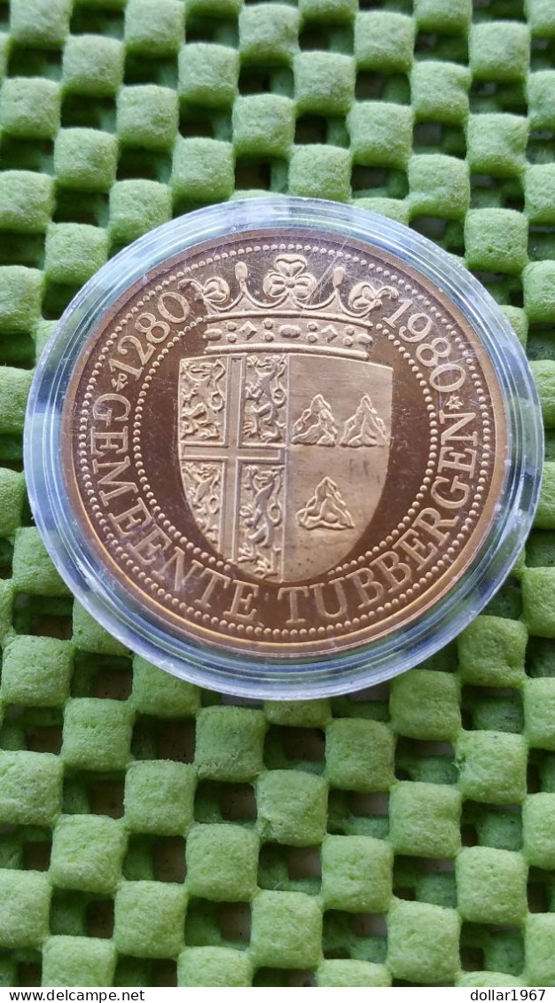 1 TUBANTER , 700yr - City Tubbergen 1280/1980 -  Foto's  For Condition. (Originalscan !!) - Elongated Coins