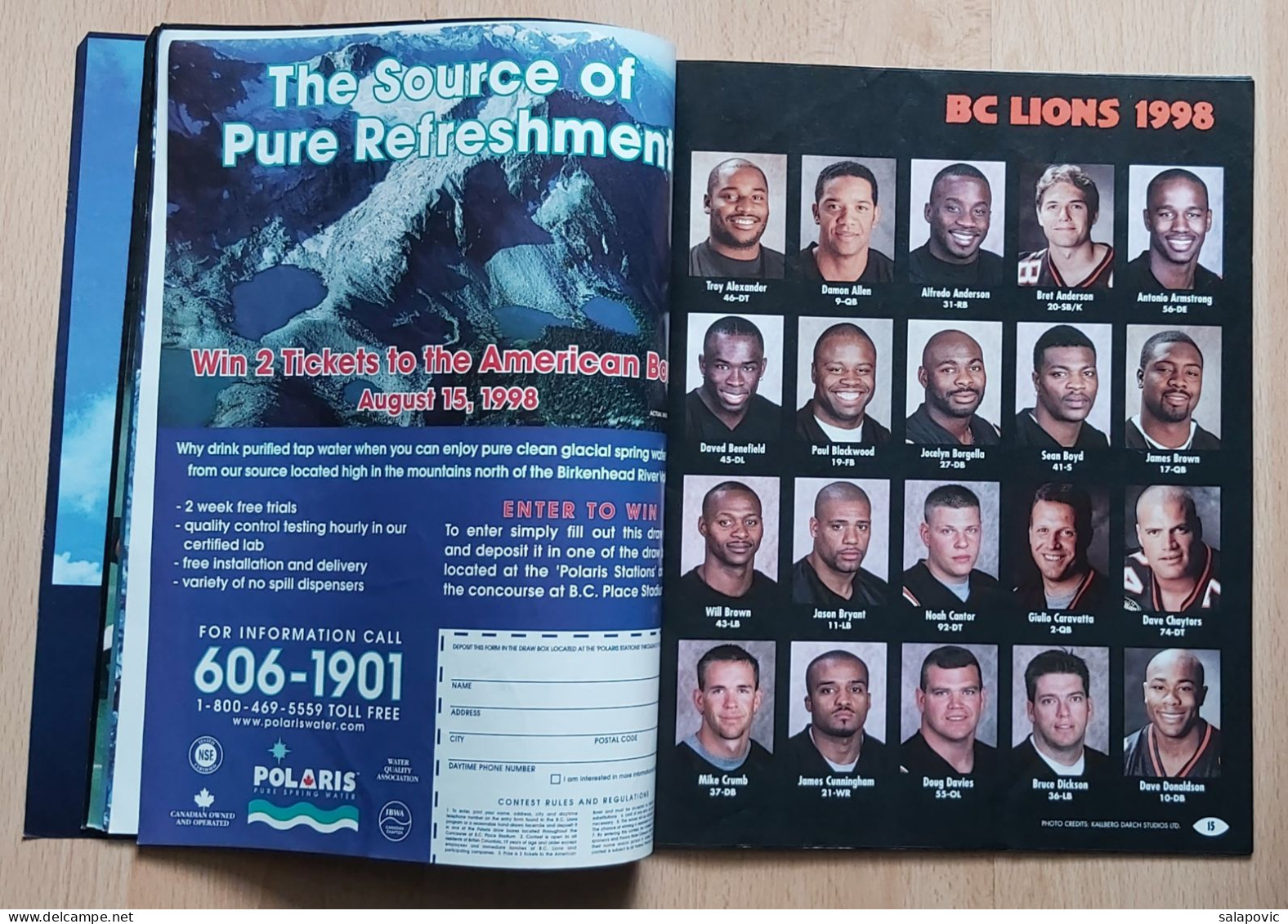 BC Lions Tales N° 4 1998 Magazine Canadian Football League (CFL) - Livres