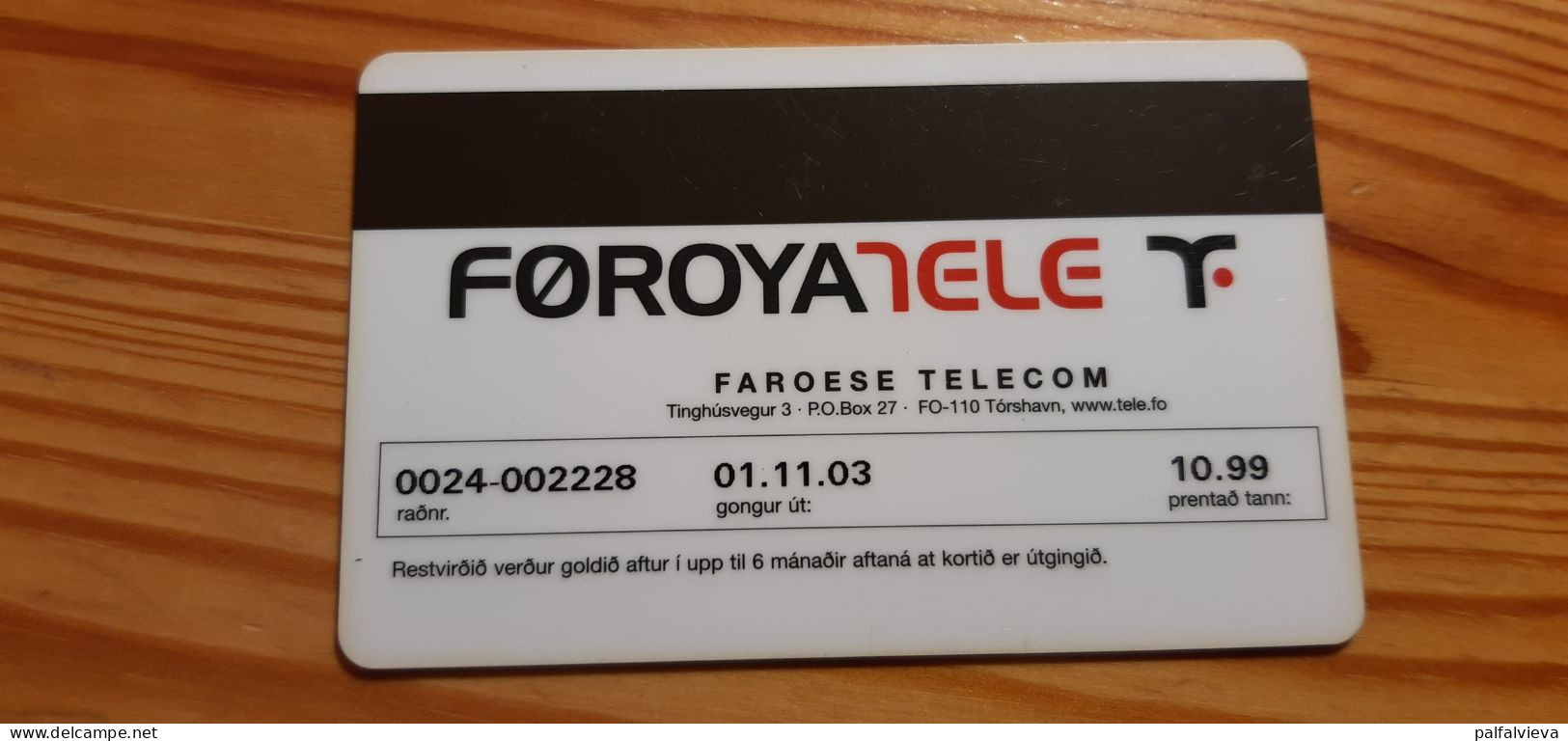 Phonecard Faroe Islands - Faroe Islands