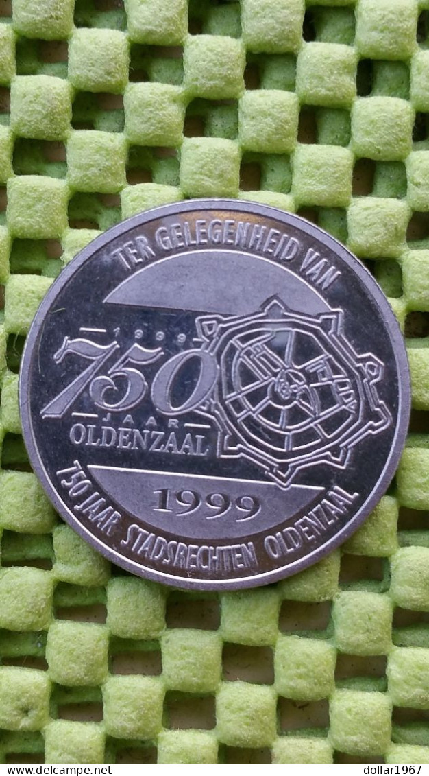 1 Boeskaat -750 JAAR STADSRECHTEN OLDENZAAL 1999 -  Foto's  For Condition. (Originalscan !!) - Souvenirmunten (elongated Coins)