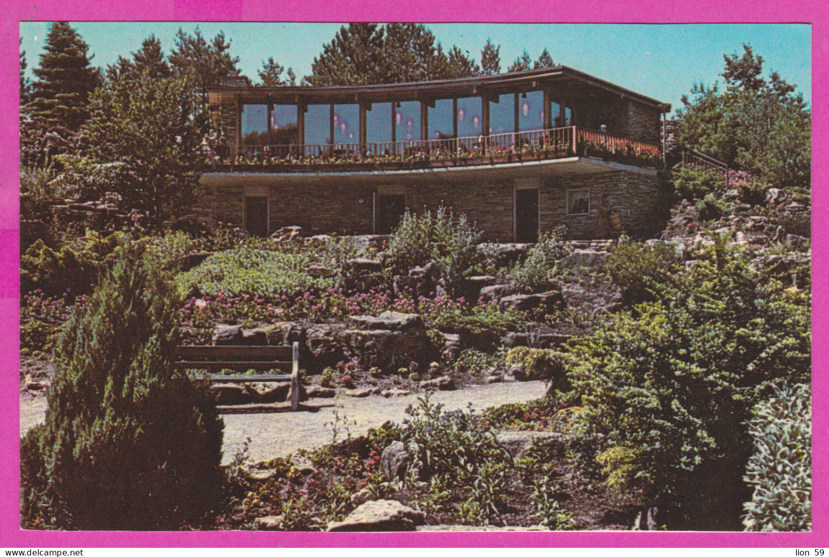 290028 / Canada -  Hamilton (Ontario) - A Section Of The Famous Rock Garden Showing The Tea House  PC 57402 Kanada - Hamilton