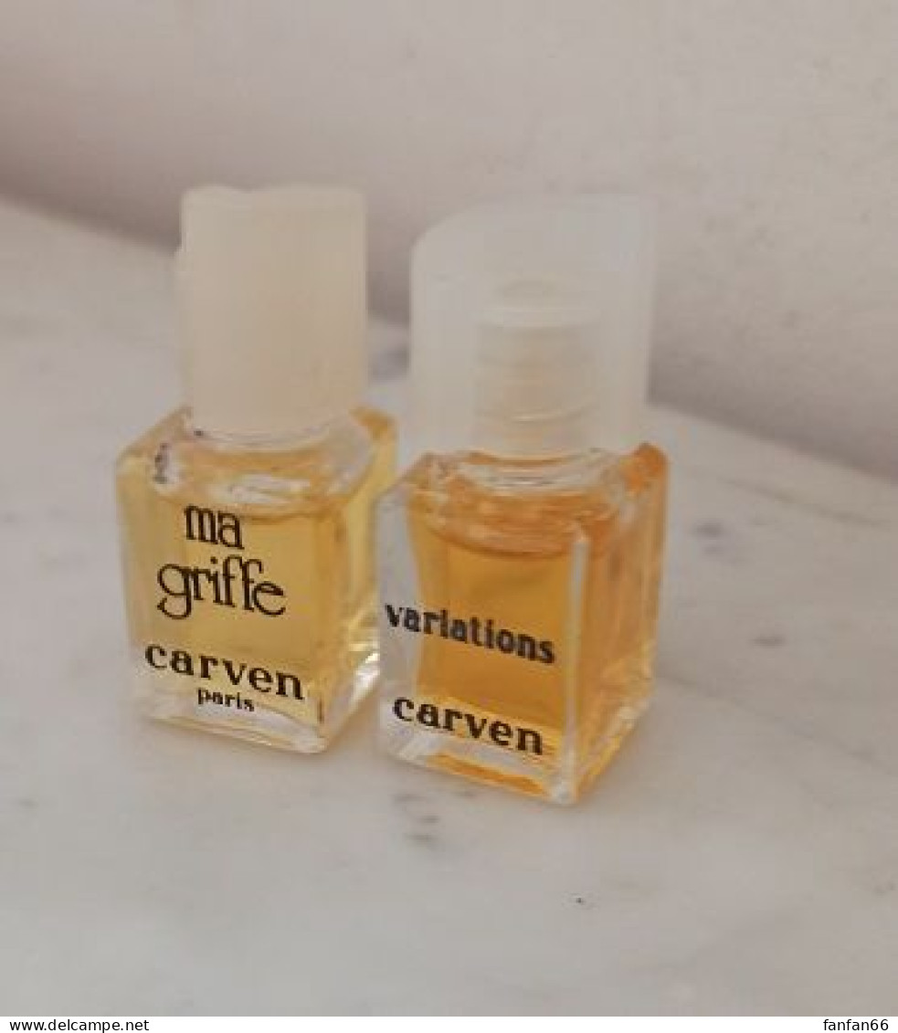 Lot De 2 Miniatures Ma Griffe Et Variations De Carven - Miniaturas (sin Caja)