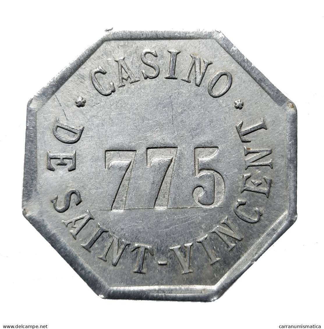 [NC] Casinò De SAINT VINCENT (AOSTA) - CHIP / FICHE / TOKEN VALORE 5 - Alluminio (nc8558) - Casino