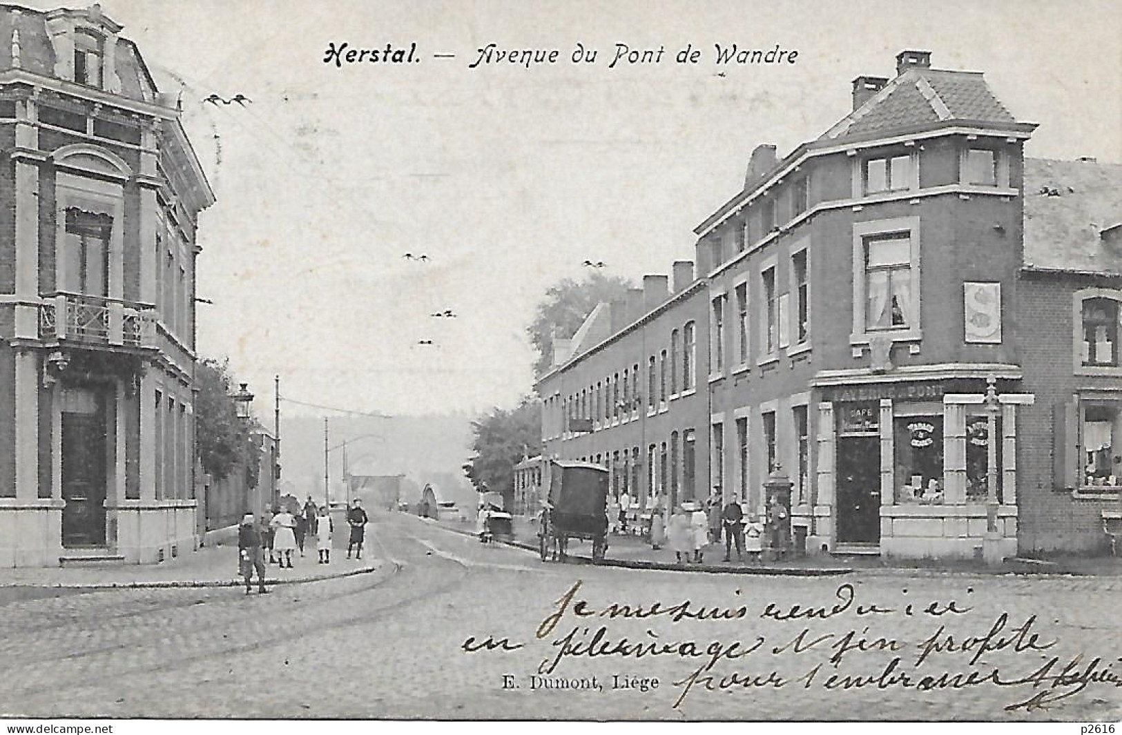 BELGIQUE -  HERSTAL -  AVENUE DU PONT DE WANDRE -  CAFE TAVERNE DU PONT - Herstal