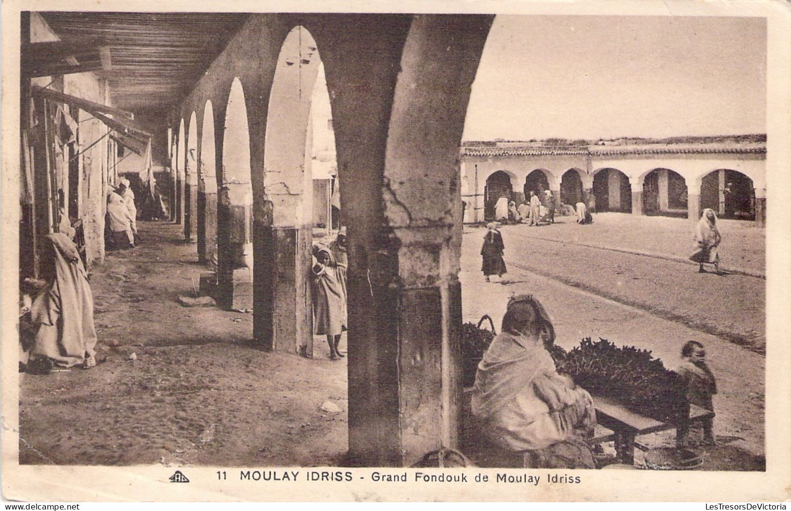 MAROC - Moulay Idriss - Grand Fondouk De Moulay Idriss - Edition R S - Carte Postale Ancienne - Autres & Non Classés