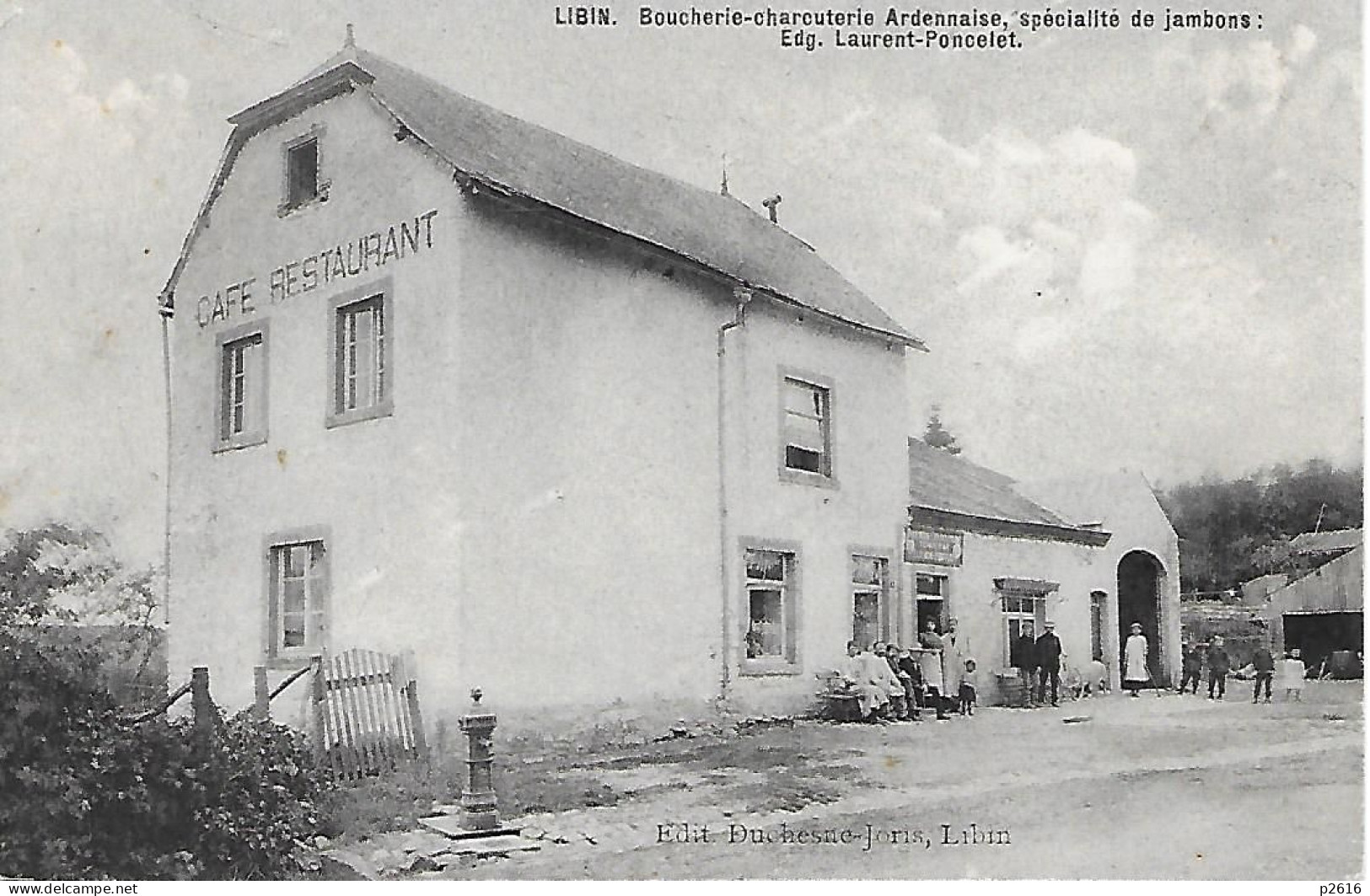 BELGIQUE -  LIBIN -  CAFE- RESTAURANT - BOUCHERIE- CHARCUTERIE-  ARDENNAISE SPECIALITE DE JAMBON - Libin