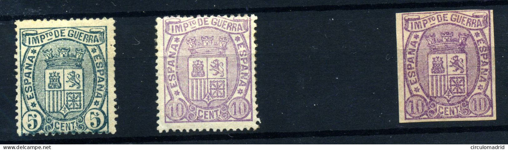 España Nº 154/5, 155s. Año 1875 - Neufs