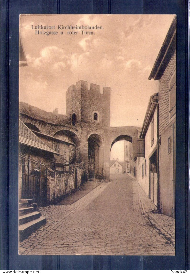 Allemagne. Lufkurort Kirchheimbolanden. Holzgasse U. Roter Turm - Kirchheimbolanden