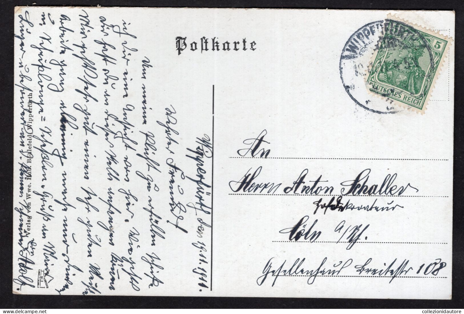 GRUSS AUS WIPPERFÜRTH - SANDERHÖHE - CARTOLINA FP SPEDITA NEL 1911 - Wipperfürth