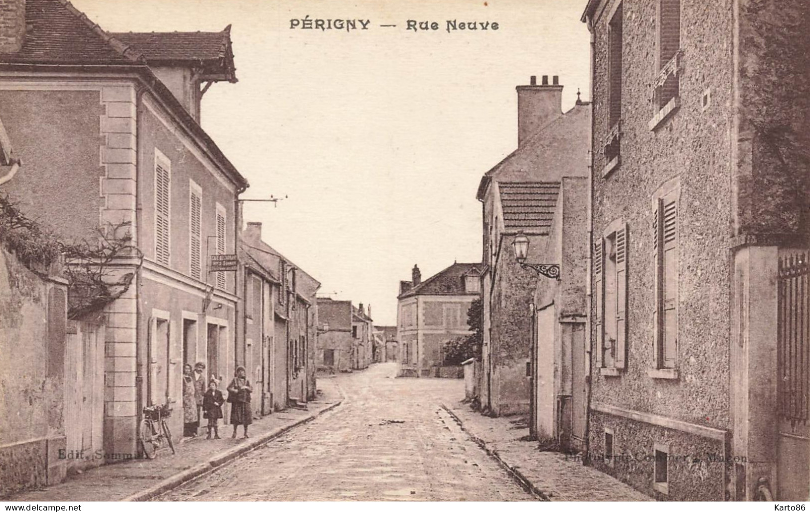 Périgny * Débit De Tabac Tabacs TABAC , Rue Neuve * Enfants Villageois - Perigny