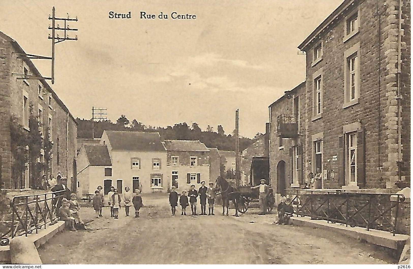 BELGIQUE -  STRUD -  RUE DU CENTRE - ATTELAGE - Gesves