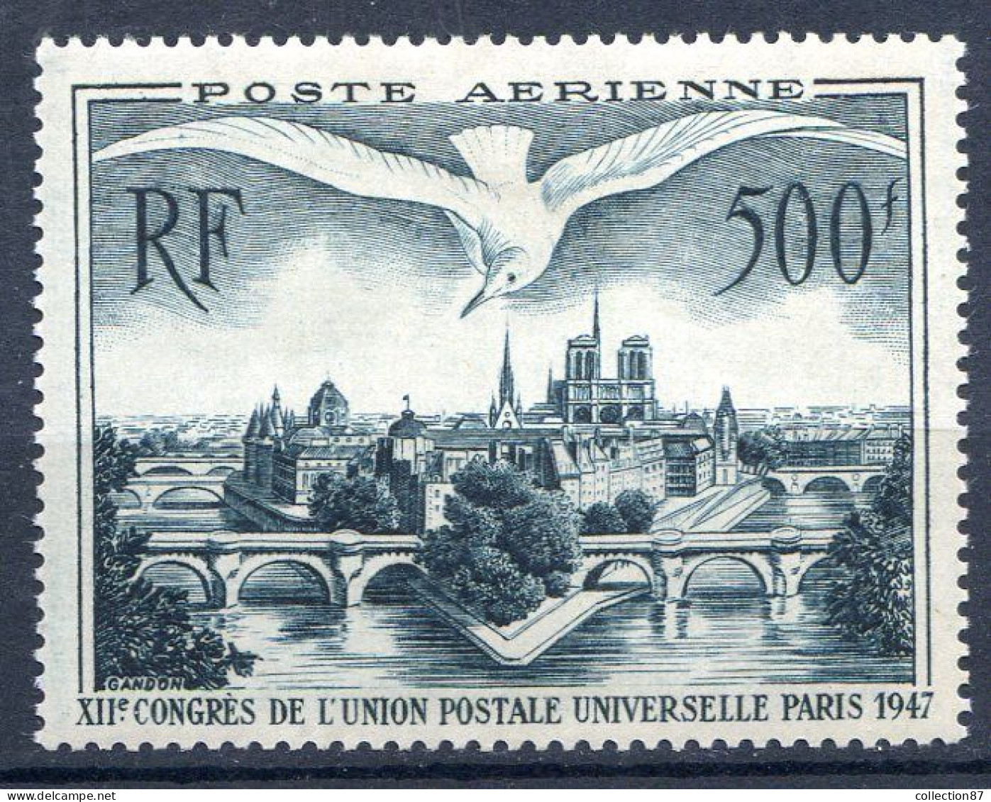 Réf 57 CL2 < FRANCE < PA N° 20 * Neuf Ch.* MH < Cote 42.00 € - POSTE AERIENNE - Voir Scan Détaillé - AERO - 1927-1959 Neufs