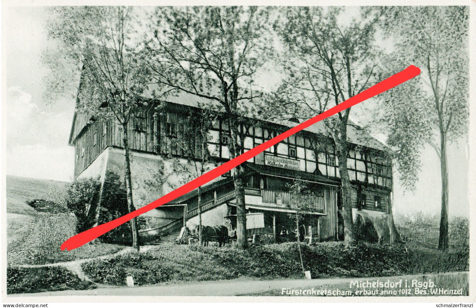 AK Michelsdorf Miszkowice Gasthof Fürstenkretscham Liebau Lubawka Städtisch Hermsdorf Jarkowice Landeshut Riesengebirge - Schlesien