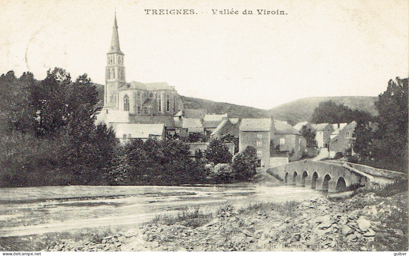 Treignes Vallée Du Viroin  1910 Postée De Vierves - Viroinval