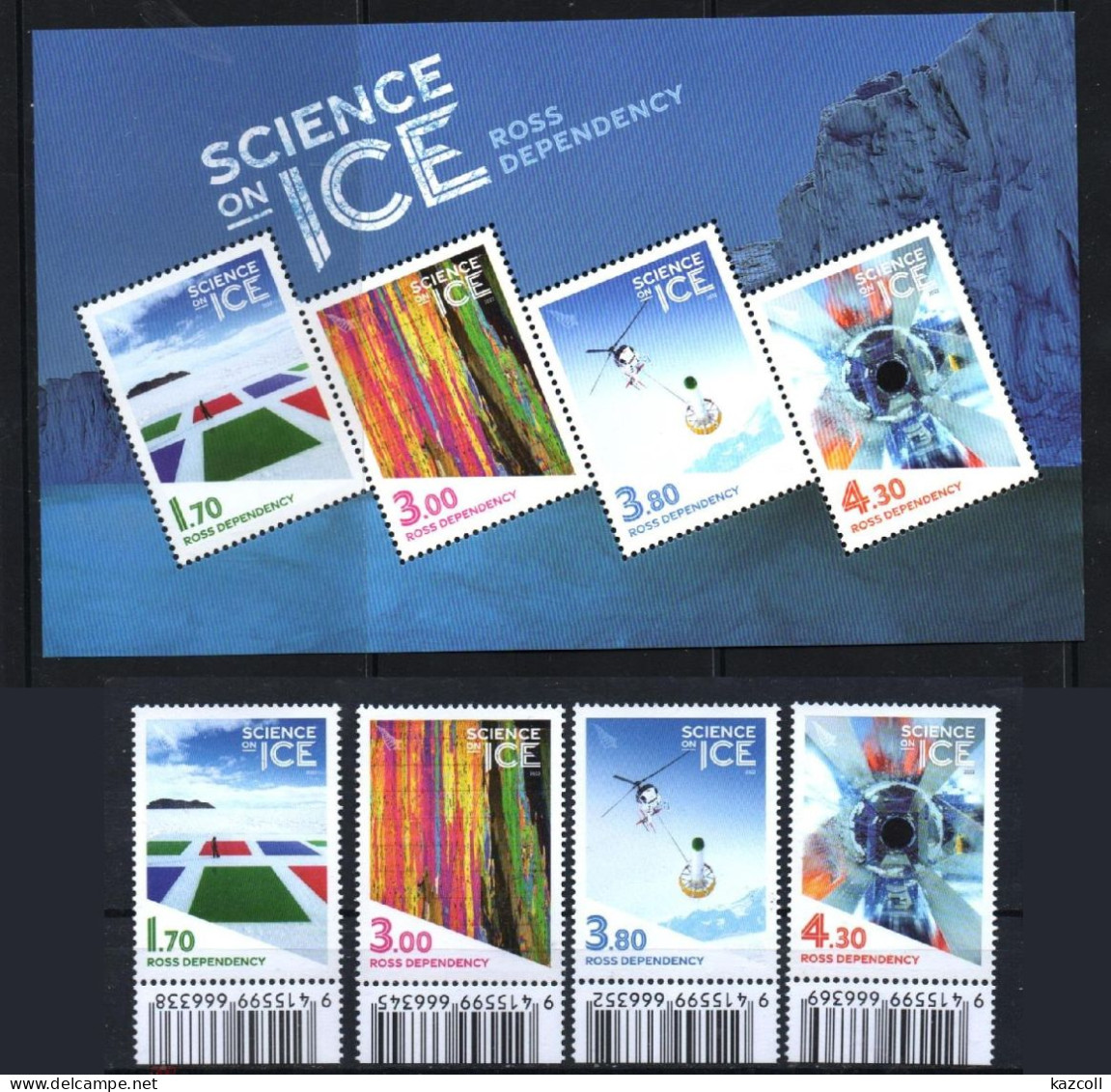 Ross Dependency (New Zealand)   2022.  Science On Ice    MNH - Ongebruikt