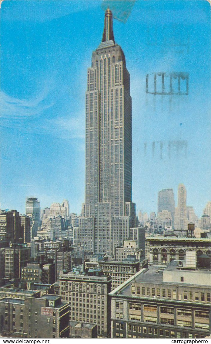 Postcard USA NY New York  New York City Empire State Building 1955 - Empire State Building