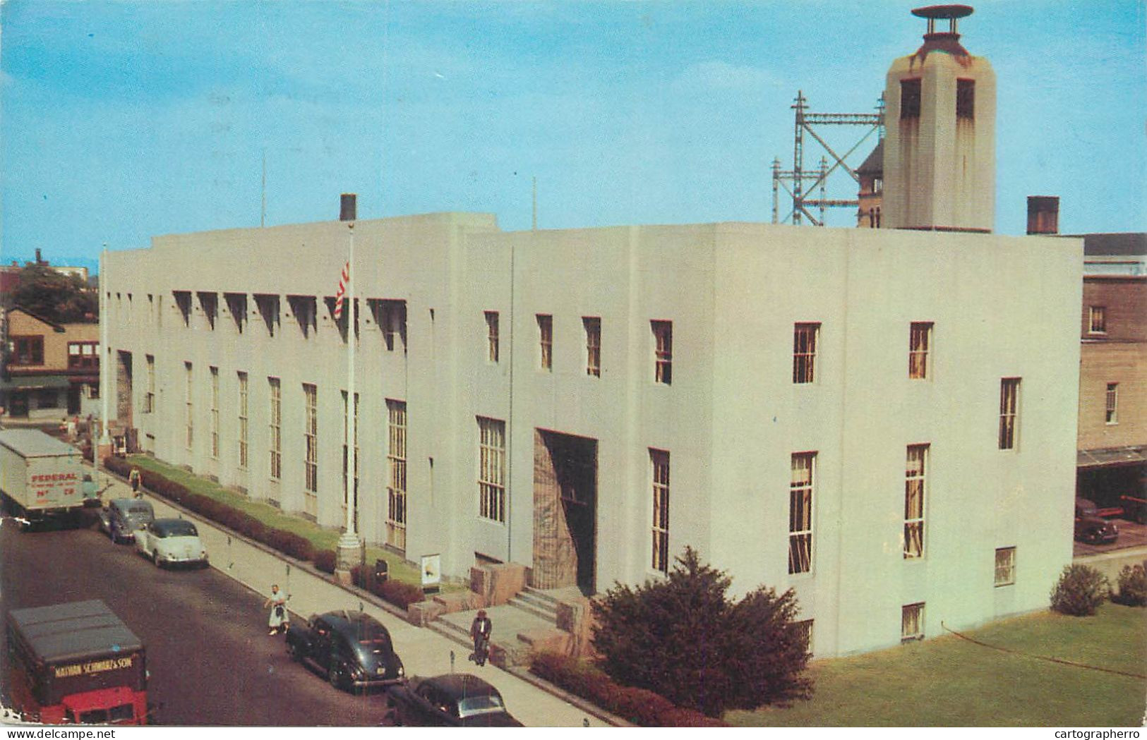 Postcard USA CT - Connecticut Bridgeport POst Office 1963 - Bridgeport