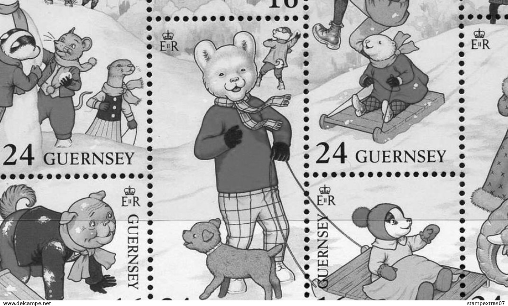 GB GUERNSEY 1958-2010 + 2011- 2020 STAMP ALBUM PAGES (212 b&w illustrated pages)