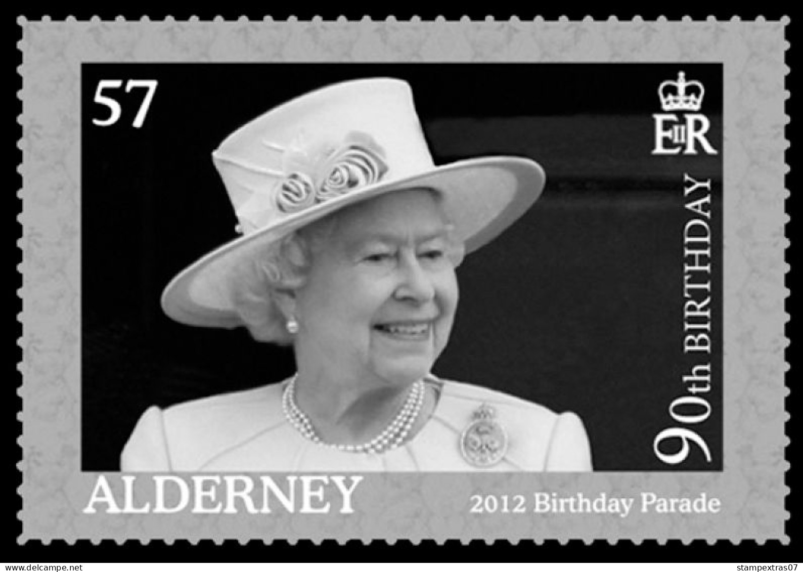 GB ALDERNEY 1983-2010 + 2011-2020 STAMP ALBUM PAGES (89 b&w illustrated pages)