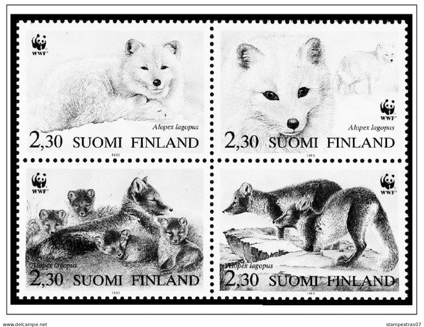 FINLAND 1856-2010 STAMP ALBUM PAGES (218 b&w illustrated pages)